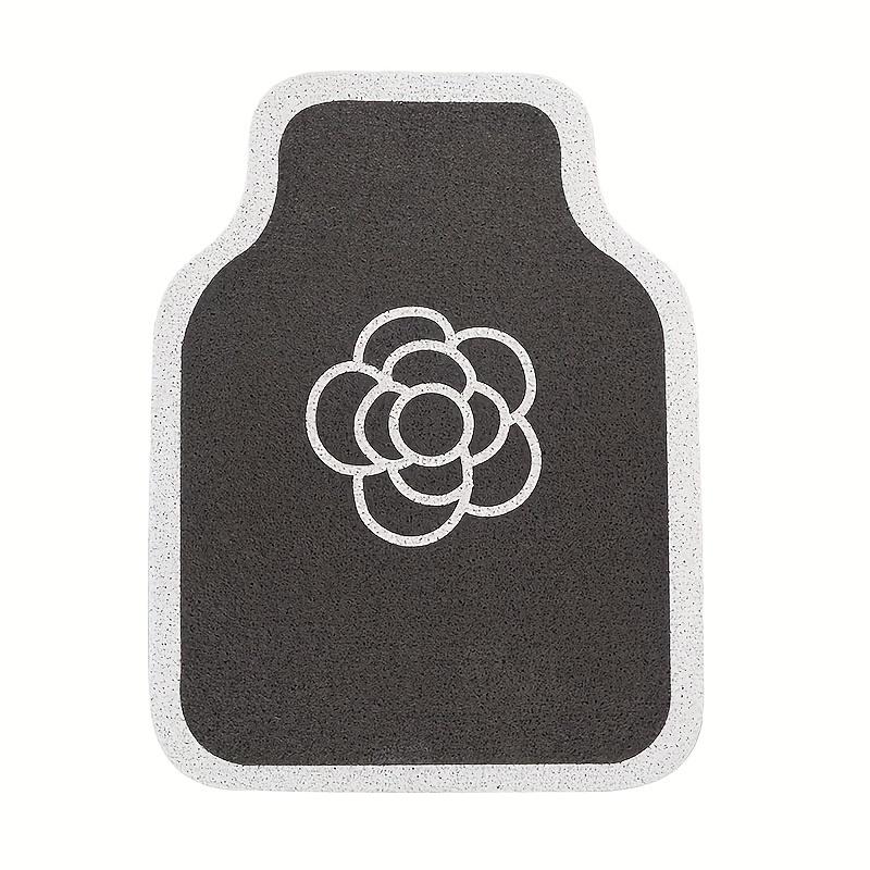 Автомобильный коврик для ног, шелкография, автомобильный грязезащитный нескользящий коврик для ног, популярный в сети, роскошный коврик для защиты автомобиля с камелией