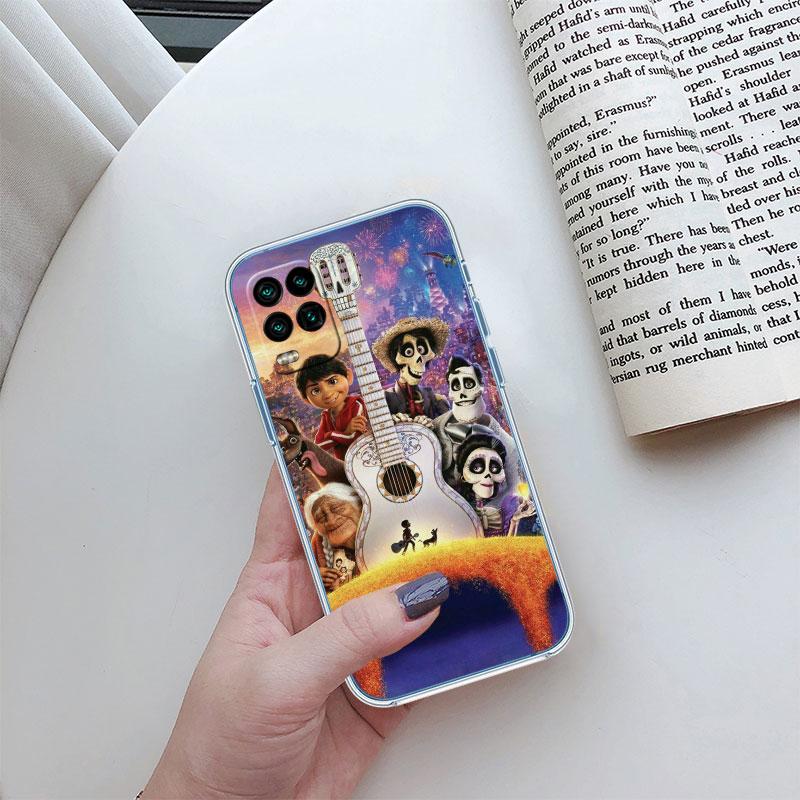 Disney Coco Transparent Phone Case for Motorola Moto Edge 20 30 40 50 S30 Fusion Ultra Pro Neo Lite