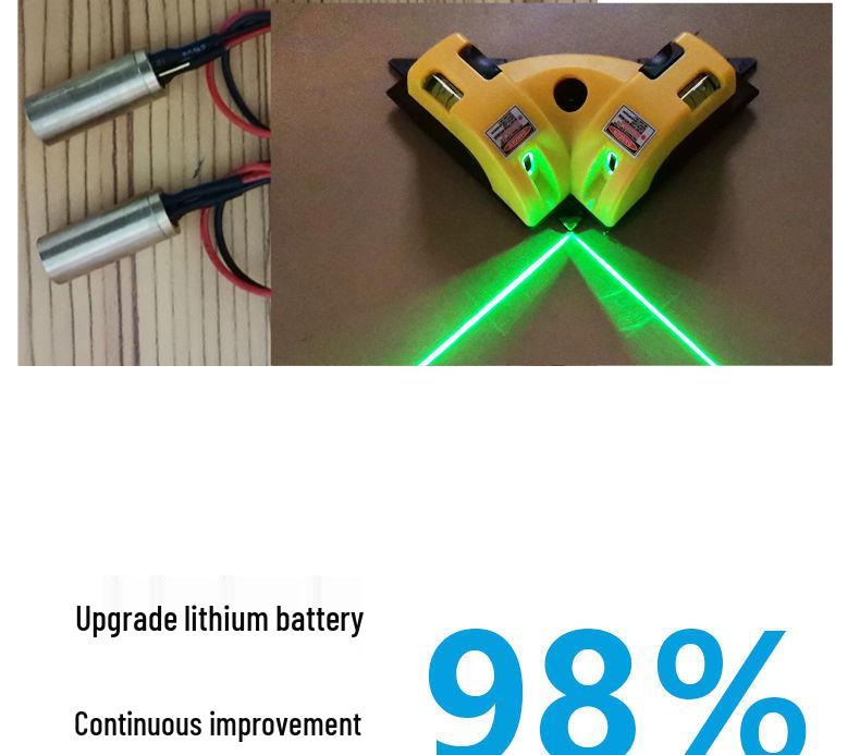 Высокоточный зеленый инфракрасный лазерный уровень 90° Угол Наклейка для плитки
