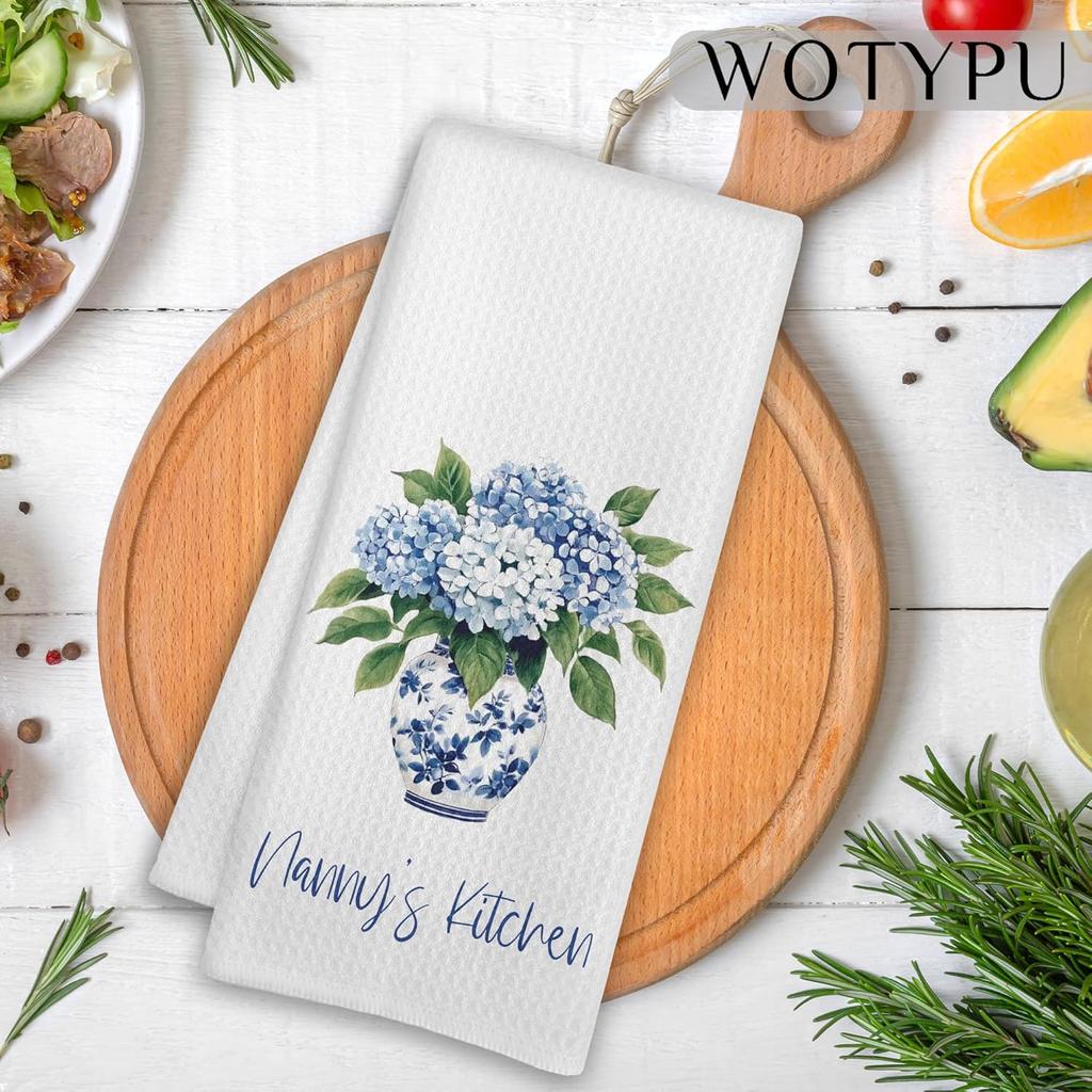 Nana Gifts Kitchen Towels, Nana Grandmother Gifts for Birthday Dish Tea Towels for Kitchen, Grandma Gifts Decorative Hand Towel, 16x24 Inch