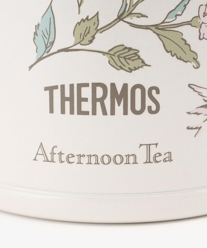 Afternoon Tea Living HS99 Flower Art One-Touch Thermos Bottle, 350ml, Green