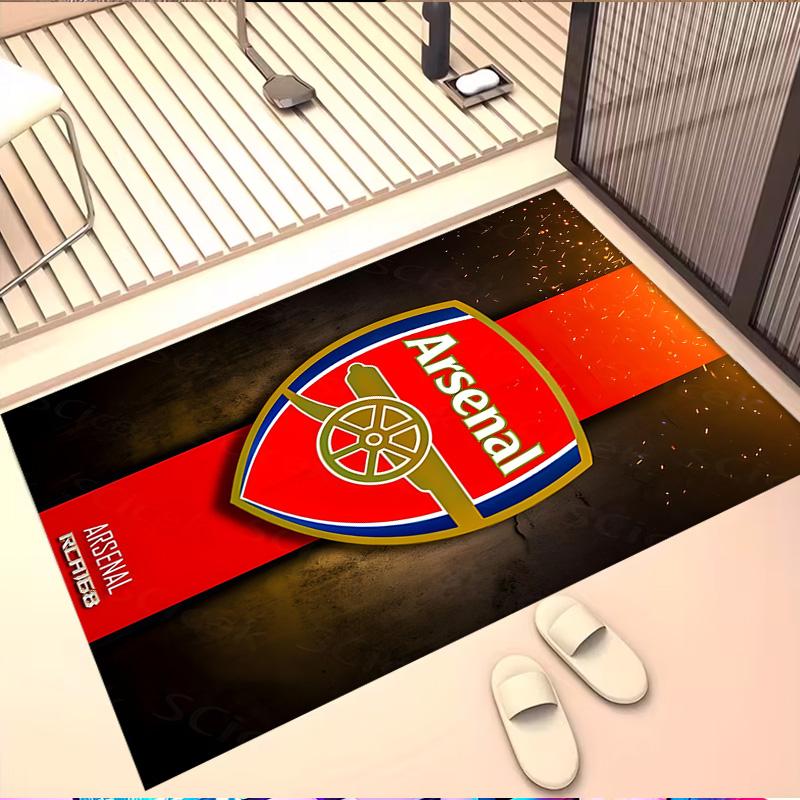Arsenal F.C Print Rug, Washable Floor Carpet, For Entryway Dorm Laundry Room Office Study, Home Decor Birthday Christmas Gift