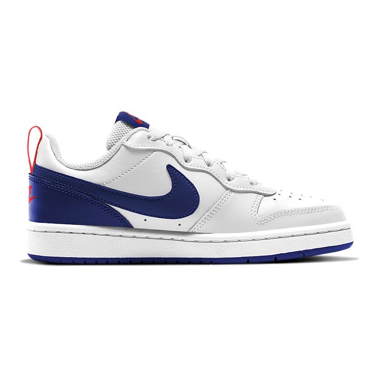 Nike Court Borough Low 2 GS White Deep Royal Kids Sneakers University-Red BQ5448-113