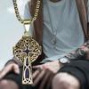 New Men's Necklace Ladies Necklace Punk Retro Cross Celtic Necklace Pendant Joker.