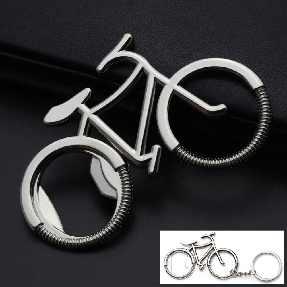 Bike Shaped Bicycle Keychain Multifunctional Bike Key Rings Bottle Opener Keyring  Thanksgiving