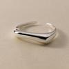 925 Sterling Silver Rings For Women Geometric Fine Jewelry Finger Adjustable Gold Interware CZ Ring For Party Birthday Gift