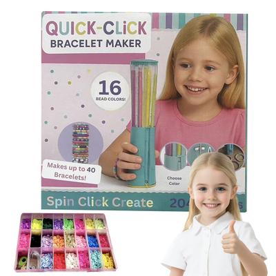 Набор для плетения браслетов Quick-Click DIY Легкий дизайн с защелками Набор для браслетов с бусинами Изготовление браслетов дружбы Ювелирные изделия