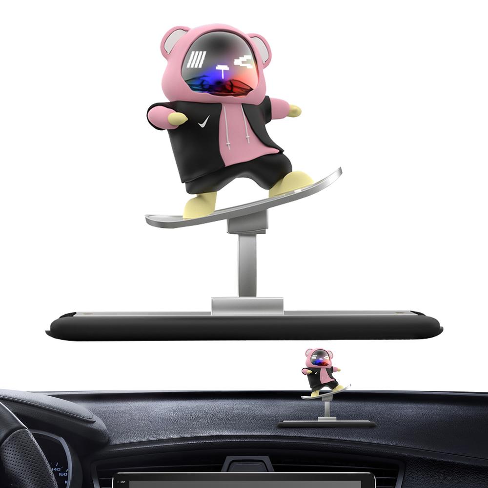 Автомобильный автоматический скользящий скейтборд медведь милый мультяшный скутер центральная консоль украшения креативные аксессуары для украшения автомобиля