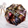 Personalized Name Mighty Morphin Power Rangers  Print Umbrella - Automatic Open/Close, Eight-Rib Durable Frame, Automatic Folding Umbrella