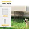 Dog Enclosure Expandable Foldable Fence 50x60 Cm Black