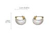 U Shape Fashion Jewelry Korean Style Earrings Girl Stud Earrings Women Round Earrings Ear Buckle