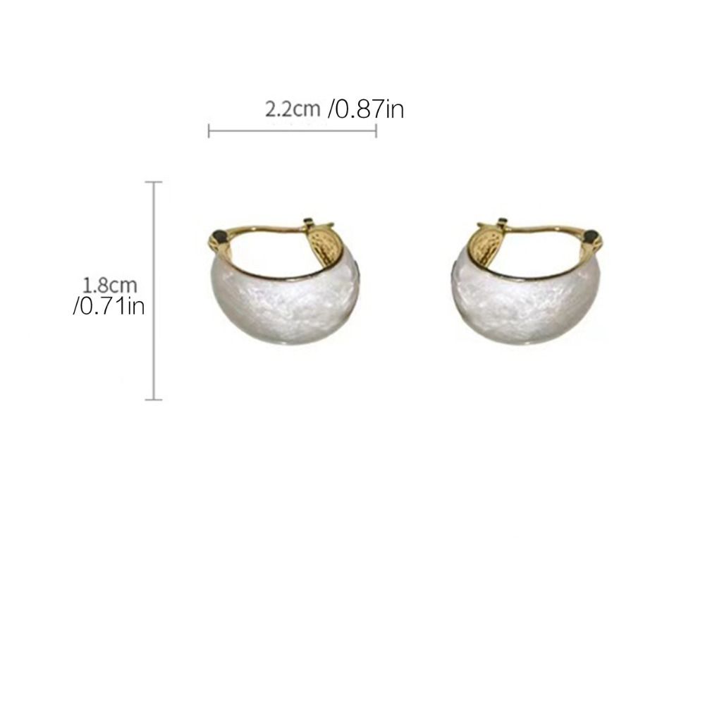 U Shape Fashion Jewelry Korean Style Earrings Girl Stud Earrings Women Round Earrings Ear Buckle