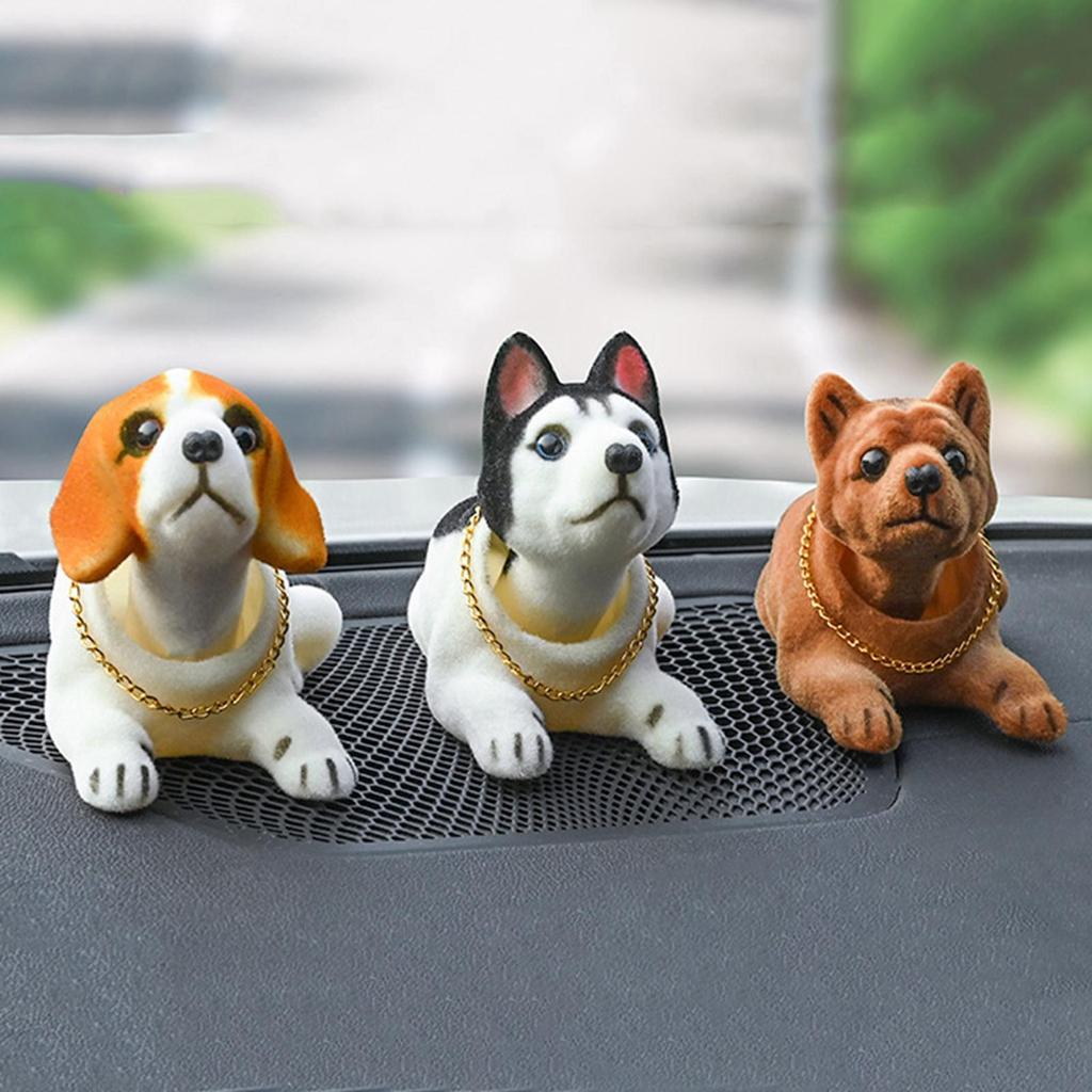 Милая собака с качающейся головой, щенок, кивающая собака для украшения приборной панели автомобиля 