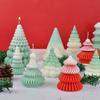 3D Christmas Tree Cake Resin Mold Epoxy Resin Soap Mold Candle Silicone Mold  Desk Decoration