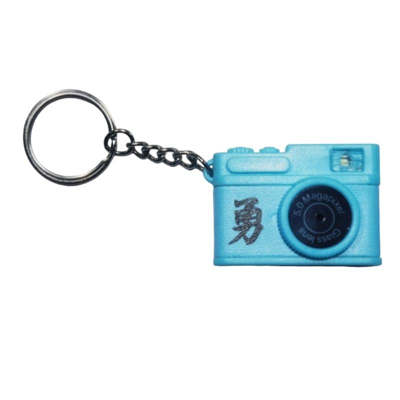 Креативный дизайн Мини-зеркальная камера Светящийся брелок Включает светозвуковой эффект для стильных подарков и вечеринок Личное использование