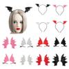 PU Leather Bat Wings Hairpins Spider Halloween Hair Hoop Halloween Headband  Costume Accessory