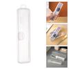 Multifunctional Travel Toothbrush Holder Clear Plastic Cosmetic Organizers Portable Storage Case for Bathroom Use