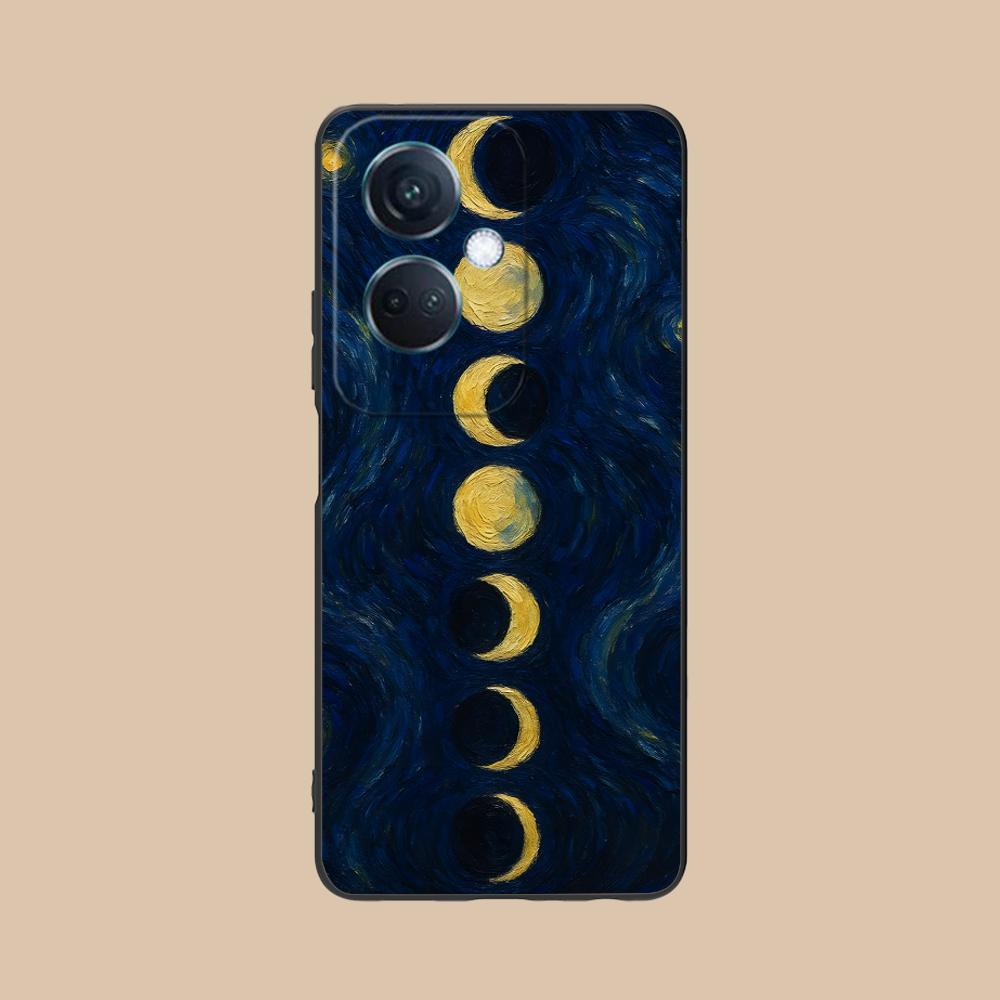 Moon Aesthetic Mobile Phone Case for OPPO Find X9 X8 X7 X6 X5 X3 X2 Plus s Pro Ultra Lite Colorful Printing Cover Pretty Luxury