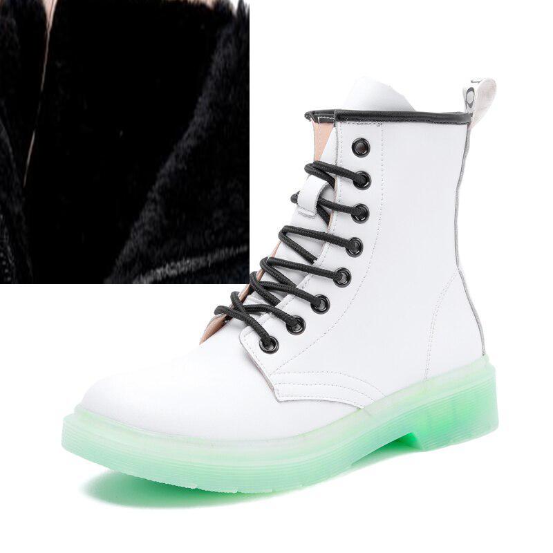 Женские зимние ботинки из натуральной кожи