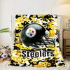 Pittsburgh Steelers Logo Art Portable Blanket/Soft Blanket Bedding Blanket Suitable for Travel Camping Living Rooms Offices Sofas Fan Gifts