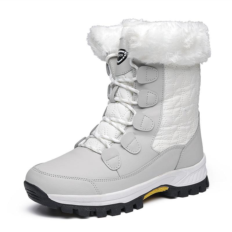 Fashion Women's Winter Boots Mid Calf Warm Lined Snow Boots Non Slip Warm Shoes Fashionable Casual Women's Boots  Platform Shoes