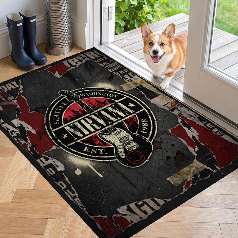 Soft Floor Carpet Nirvana Pattern Area Rug Decorative Mat For Home Room Decoration