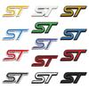 3D металлическая эмблема ST на переднюю решетку радиатора, наклейка с логотипом на заднее крыло багажника для Focus Mondeo Fiesta Edge Escort MK2 MK3 MK4 MK5 MK7