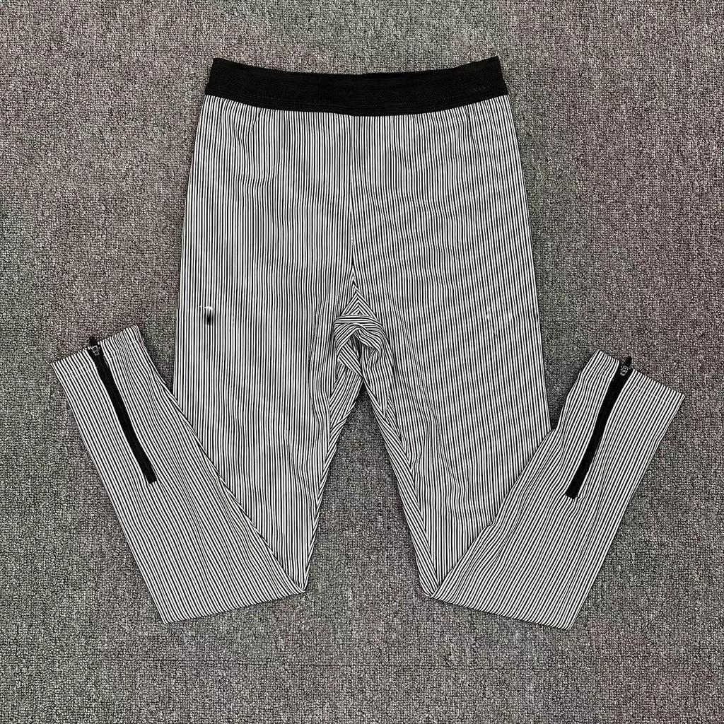 Мужские модные быстросохнущие ребристые фитнес-штаны - Универсальные, дышащие, свободного кроя для лета