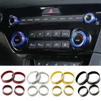 Накладка на ручку кондиционера для KIA KX5 / Forte SX из алюминиевого сплава, Внешнее кольцо кнопки A/C Engine, Аксессуары