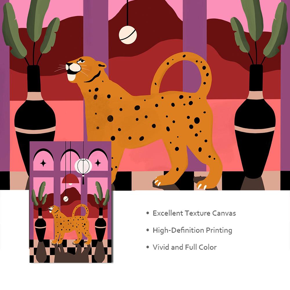 Тигровый рай, лес, животное, настенная живопись на холсте, абстрактные постеры с изображением гепарда и принты, фотографии для гостиной, украшение для дома