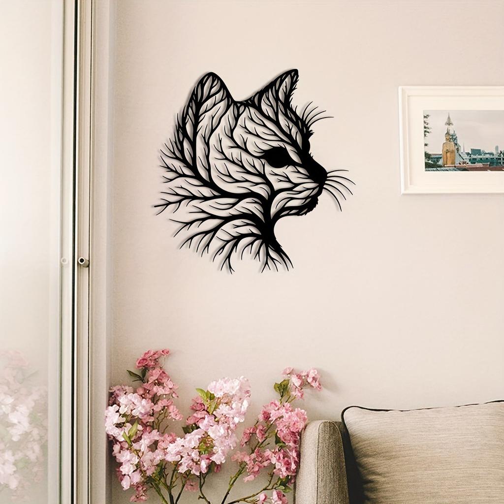 Cat Face Hanging Decoration Wall Metal Decoration Metal Crafts Wall Decoration Hanging Decoration Home Decoration