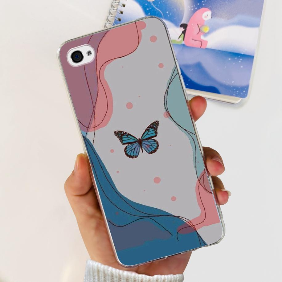 For iPhone 4 Case iPhone 4s Cover New Fashion Marble Transparent TPU Soft Silicone Funda For iPhone4 iPhone4s A1431 A1387 Bumper