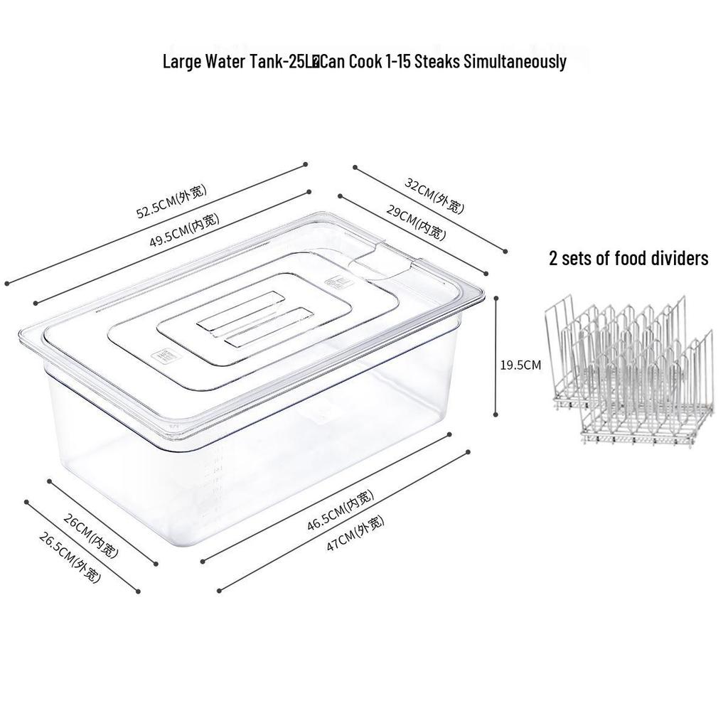 Контейнер для су-вида 11 л для палочки Anova – Горшок-ванна для низкотемпературной медленной готовки