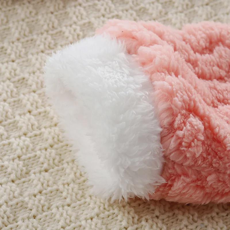 Пижамный комплект из кораллового флиса для девочек: Стильный, толстый и очень милый зимний костюм для детей от 1 до 10 лет