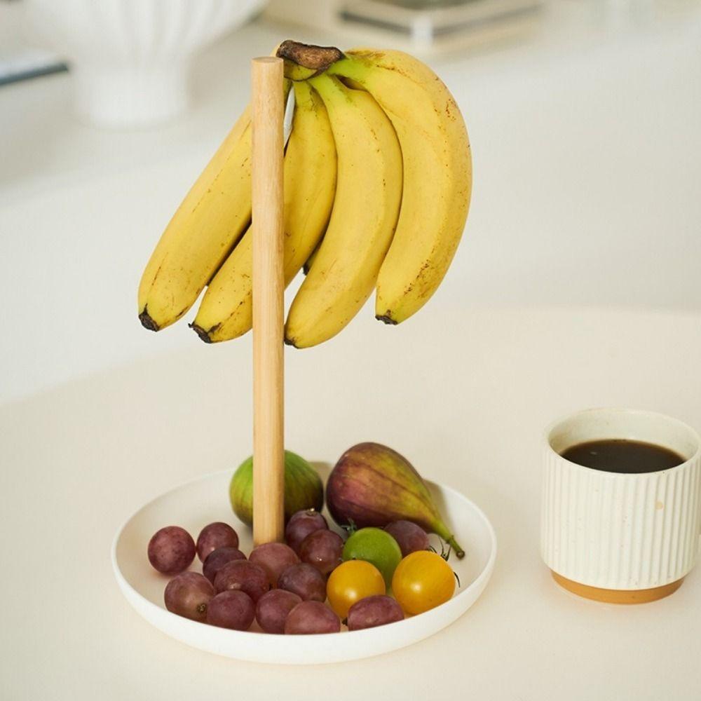 Space Saving Banana Holder Plastic Fruit Bowl Creative Banana Hanging Rack Keep Bananas Fresh