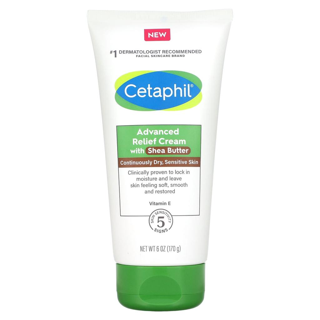 Cetaphil Advanced Relief Lotion, with Shea Butter, Fragrance-Free, 6 Oz (170 G)