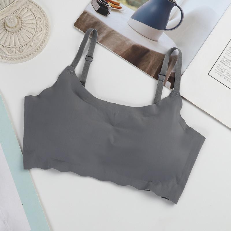 Удобный бесшовный беспроводной бюстгальтер большого размера для йоги и сна для женщин - красивый дизайн спинки