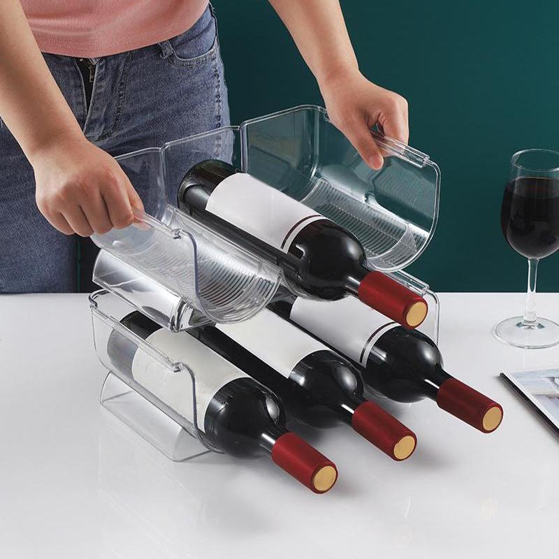 Wine Storage Rack Stackable Wine Bottle Holder Wine Cabinet Counter Holder Red Wine Storage Stand Champagne Wall Stand