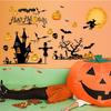 New Novelty Halloween Pumpkin Wall Stickers Glass & Bedroom & Window Removable Decoration Stickers