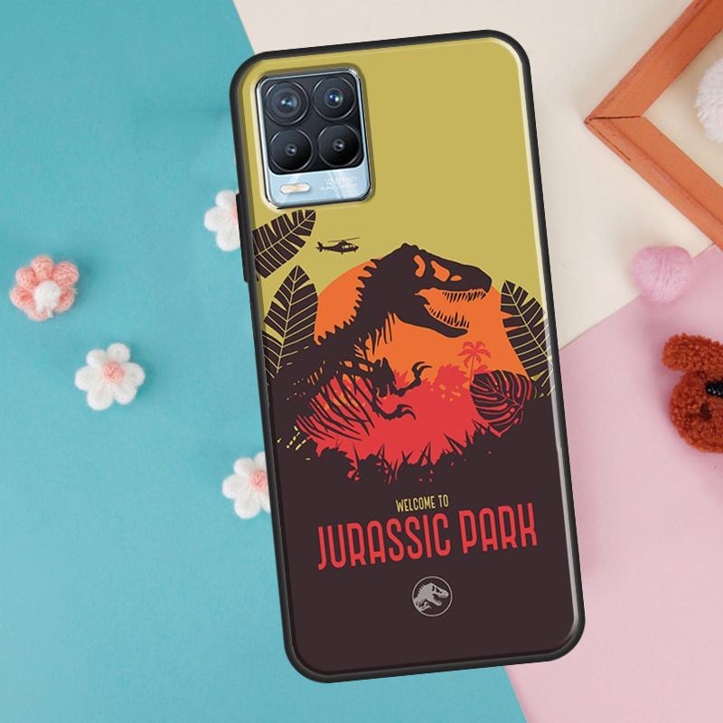 Dinosaur World Jurassic Park For OnePlus 11 10 Pro 10T Nord CE 2 Lite Realme C55 C35 C33 C31 C30 C21Y GT Neo 5 3 2T Case