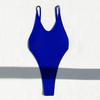 Женский сексуальный монокини с V-образным вырезом без рукавов купальник с открытой спиной, подчеркивающий фигуру, цельный бикини