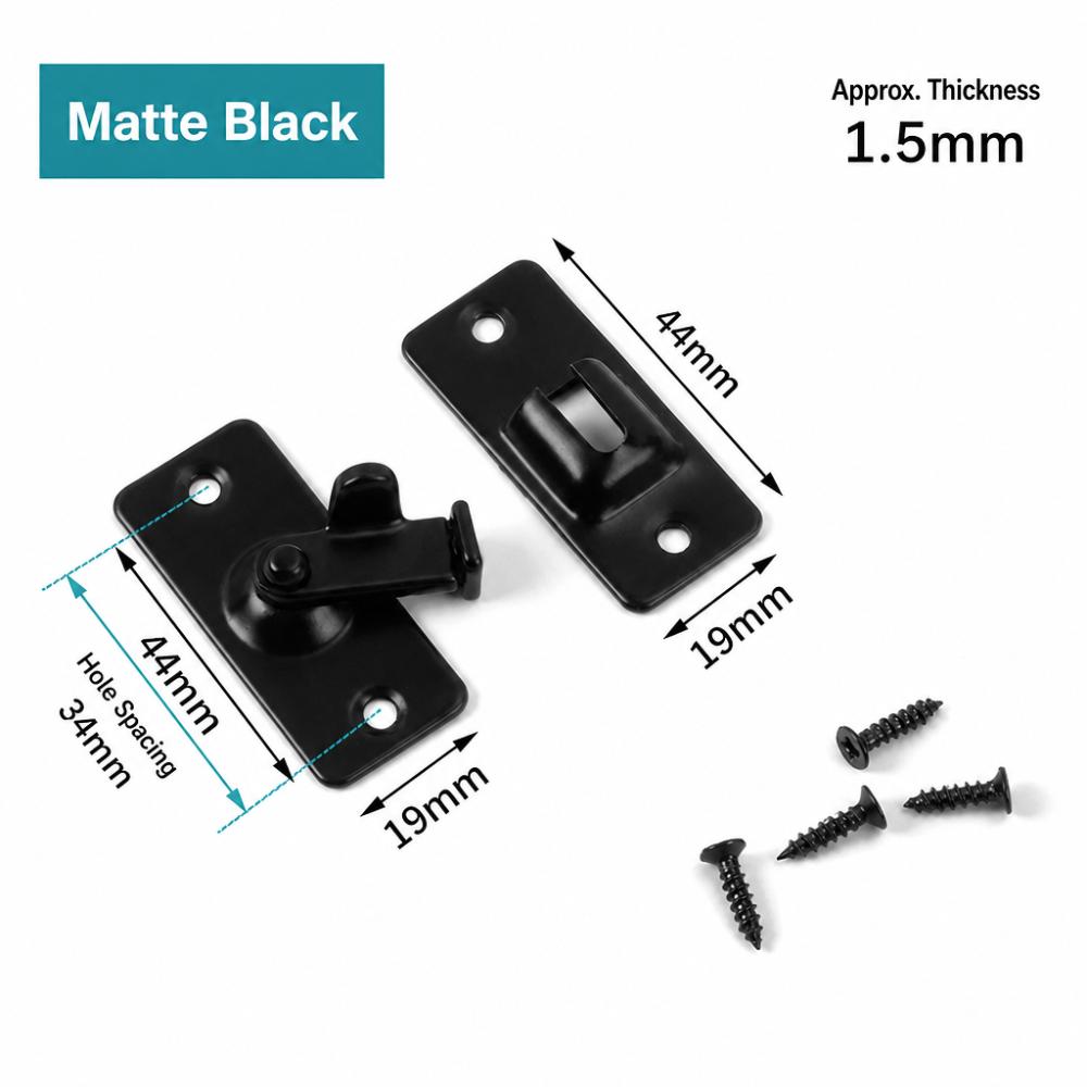 Stainless Steel Right Angle Door Latch Multi-functional Toggle Latch Cabinet Lock Furniture