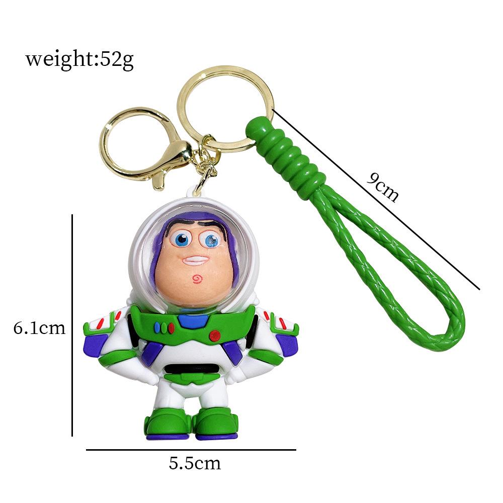 6 Pcs/set Anime Toy Story Keychain Cute Woody Buzz Lightyear Doll Keychain Couple Bag Pendant Key Chain Jewelry Toy Gifts