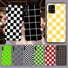 Checkerboard Plaid Checked Checkered Funda For Samsung Galaxy A13 A53 A11 A12 A32 A22 A52S A41 A42 A33 A20E A30S A40 A21S Cases