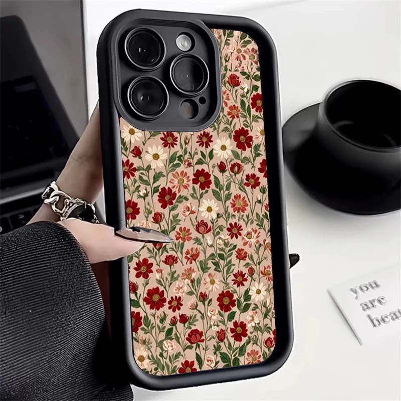 Чехол с ремешком-браслетом с цветами для Samsung Galaxy S25 S24 S23 Ultra Note 20 Plus S22 S21 S25FE S20FE S24FE S23FE