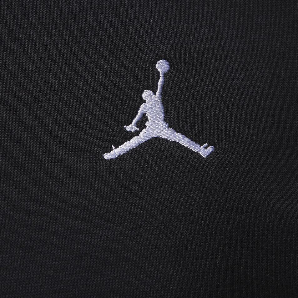 Jordan Худи-пуловер Brooklyn однотонный, удобный, мягкий, дышащий, свободного кроя, с длинным рукавом, унисекс, черный FV7281-010