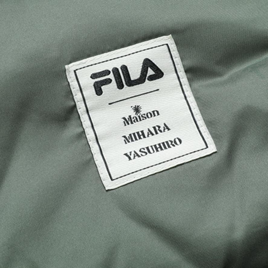 New FILA MIHARA YASUHIRO Collaboration Collection Down Jacket Men's Earthy Olive Green F11M143903F-KK