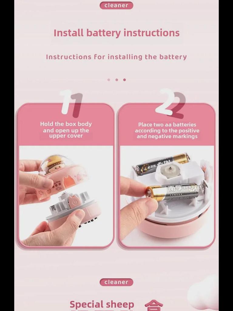 Мини-электрический настольный пылесос для стружки ластика и пепла от карандашей