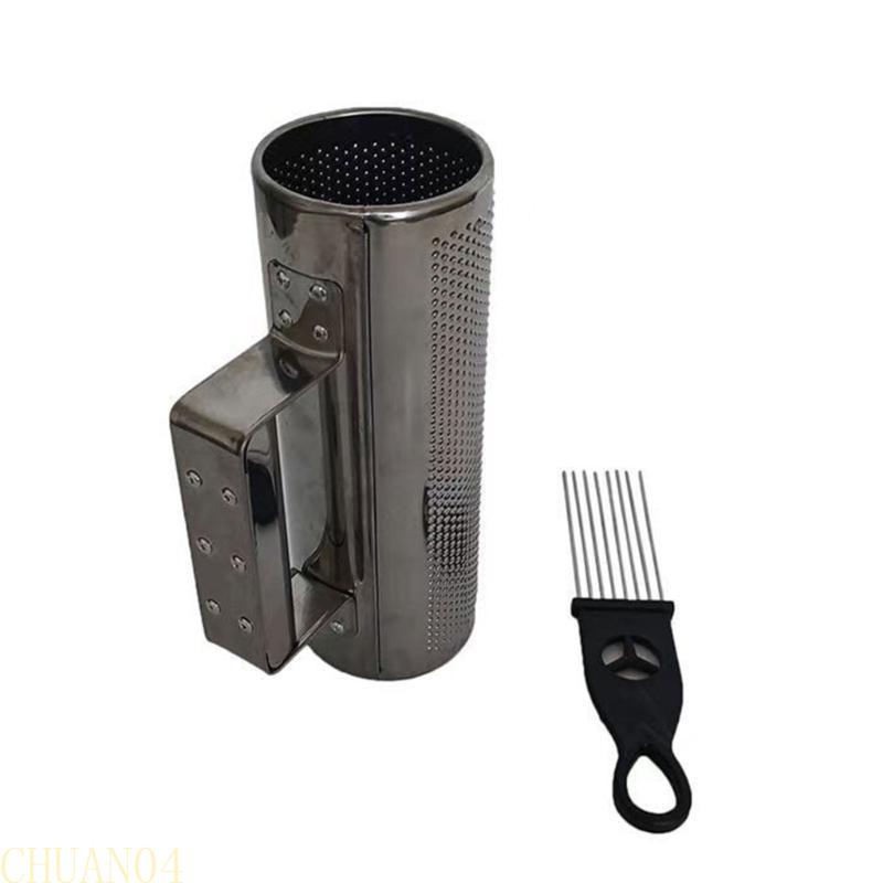 A1A2 Guiro Shaker Instrument Tool Set with Scraper for Performances Professional Percussion Guiro Metal Guiro Instruments