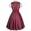 Women Oktoberfest Dress Traditional Bavarian Costume with Lace Up Bodice Short Sleeve Skirt Outfit